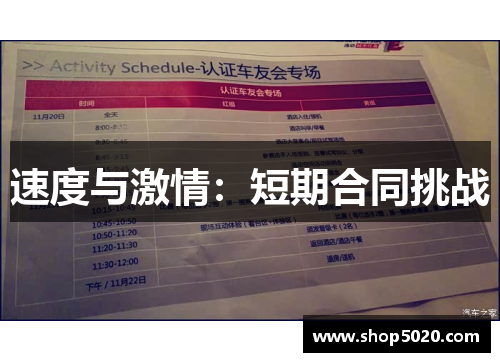 速度与激情：短期合同挑战